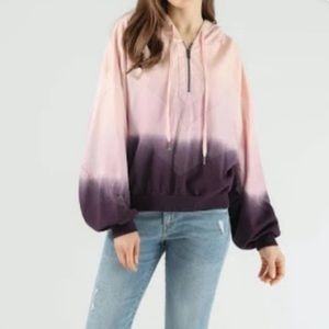 pink vs ombré hoodie